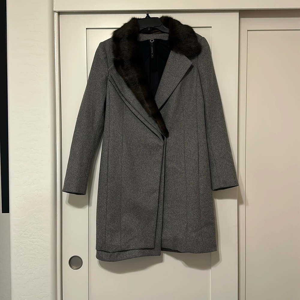 Poleci Faux Fur Trench size 8